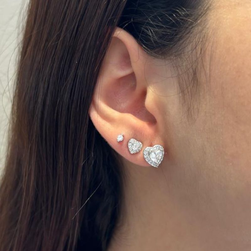 BRINCO TRIO CORAÇÃO CRAVEJADO EM VOLTA