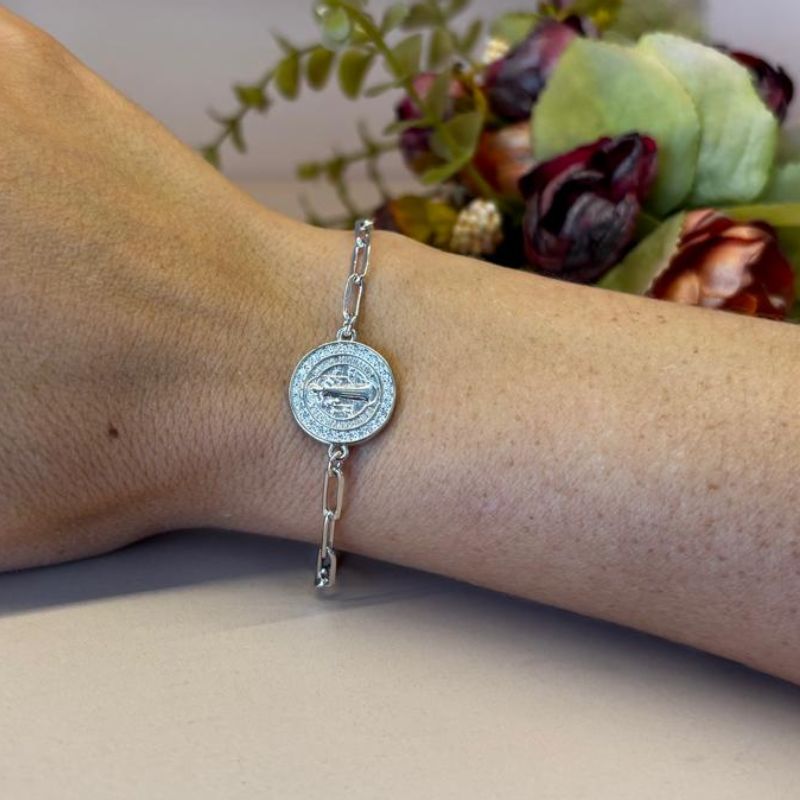 PULSEIRA CARTIER SÃO BENTO CRAVEJADO EM VOLTA