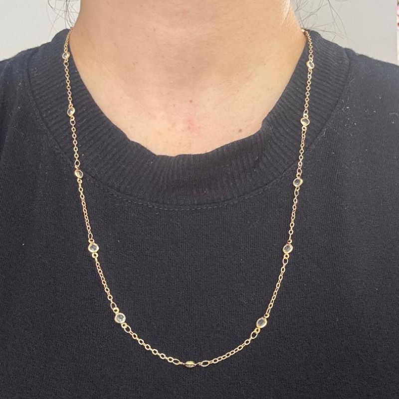 COLAR LONGO TIFFANY 4MM