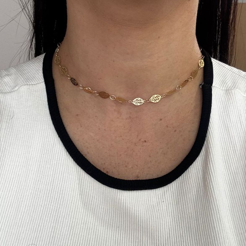 COLAR CHOCKER FOLHA