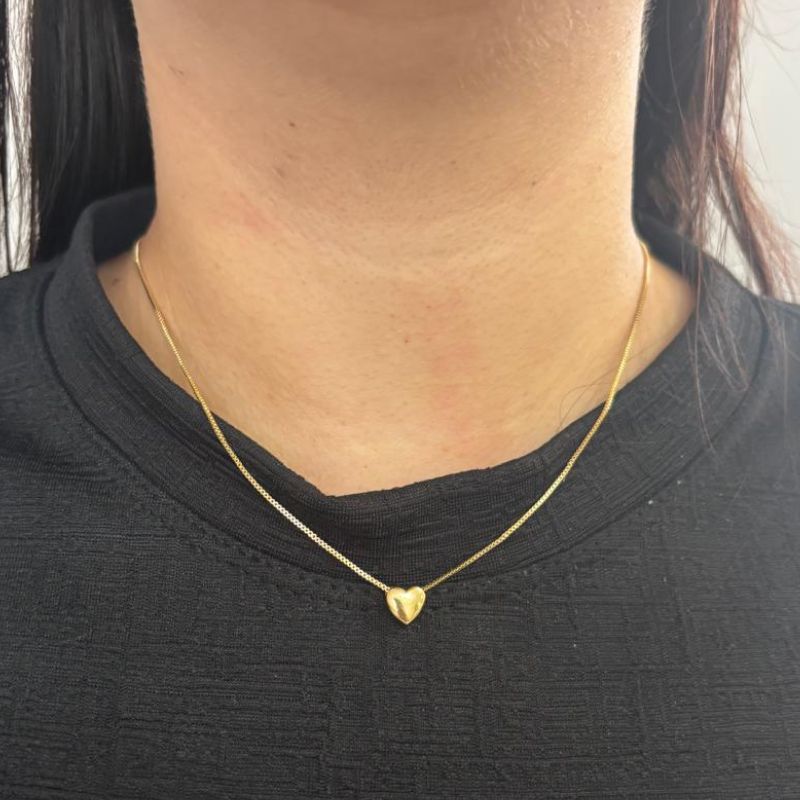 COLAR CORAÇÃO LISO