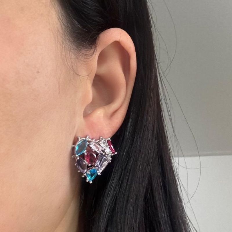 BRINCO CORAÇÃO TODO EM PEDRAS