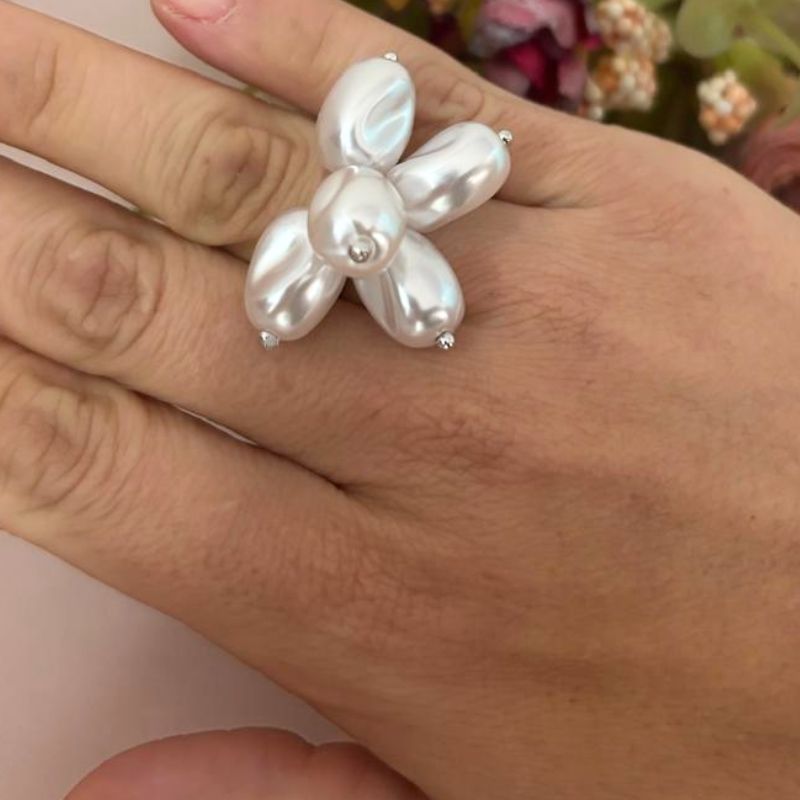 ANEL REGULAGEM CHACHO EM PÉROLAS