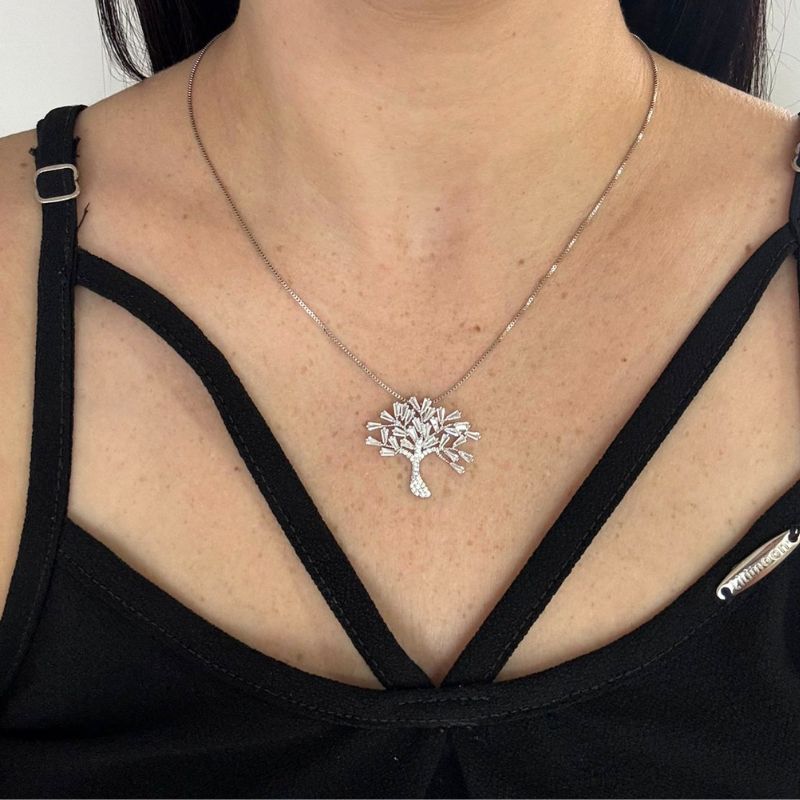 COLAR ÁRVORE DA VIDA BAGUETES