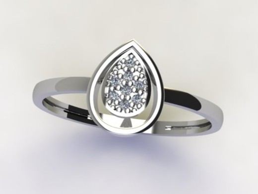 ANEL GOTA C/ ZIRC. CRISTAL