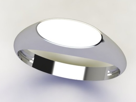 ANEL PARA GRAVAR S/ ZIRC. INCOLOR