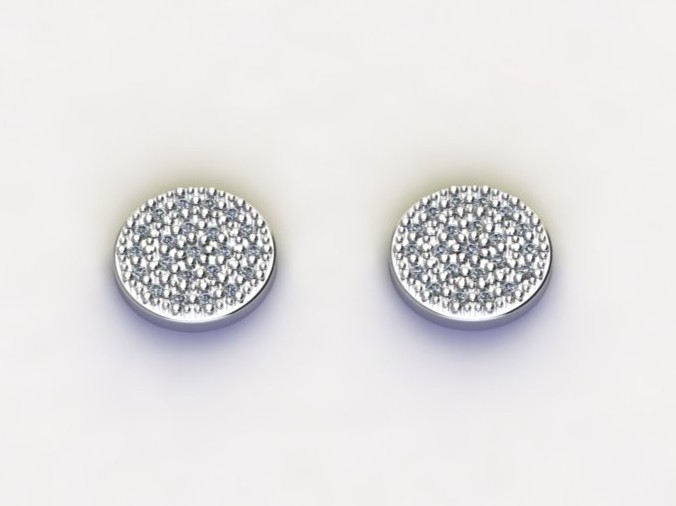 BRINCO MÉDIO 8MM C/ ZIRC. CRISTAL