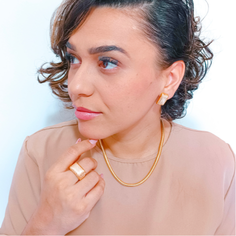 Corrente Maxi Snake Banhado a Ouro