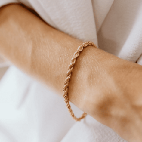 Pulseira Cordão Baiano 4mm 18cm