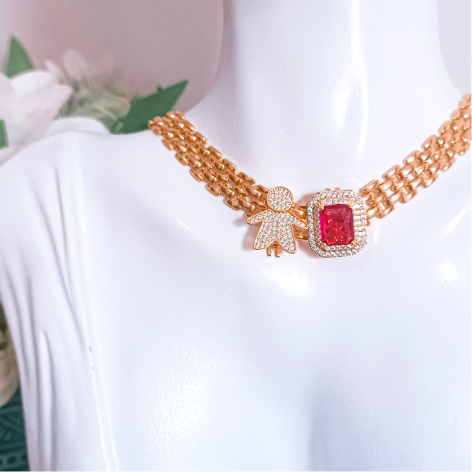 Pingente de Encaixe Cravejado