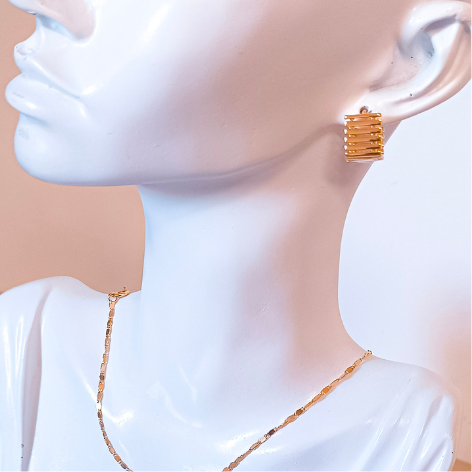 Brinco Argola Quadrada