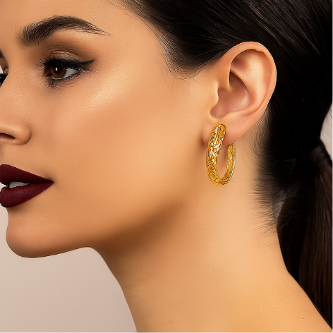 Argola Dupla Trabalhada