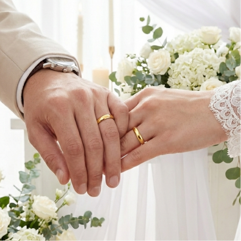 Aliança Lisa Aro 16 á prova d'agua