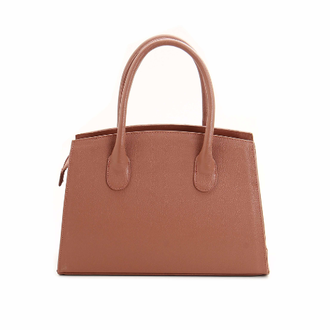 Bolsa em Couro Legítimo Croco Marrom