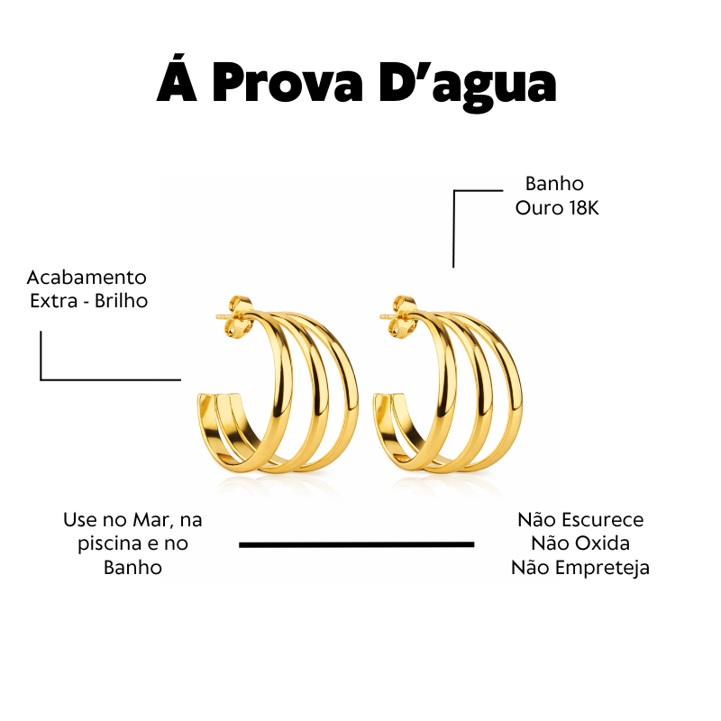 Brinco Á Prova D'Agua Aura