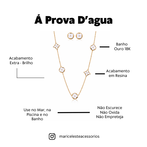 Conjunto Á Prova D'agua Madrepérola