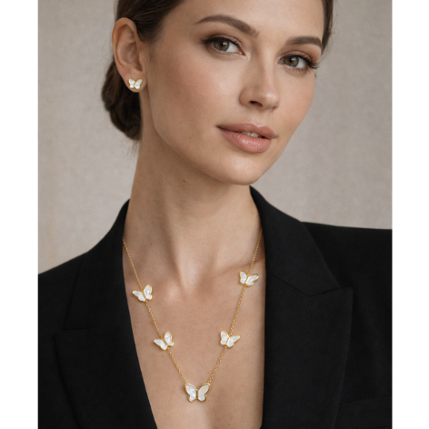 Conjunto Á Prova D'agua Borboleta Madrepérola