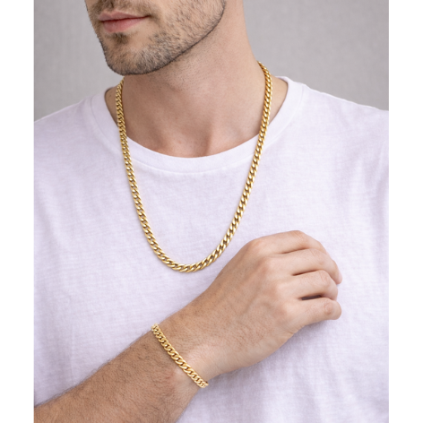 Corrente á prova d'agua Masculina 60cm Grume