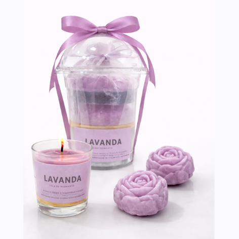 Copo da Felicidade Hidratante Vela + Sabonetes Sah Aroma