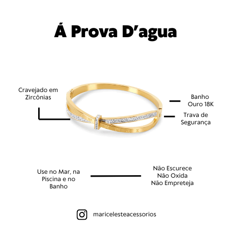 Bracelete Romano Á Prova D'Agua