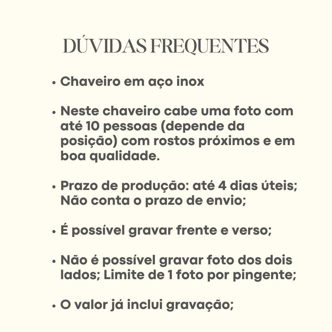 CHAVEIRO PERSONALIZADO RETANGULAR EM AÇO INOX. 25MM X40MM .