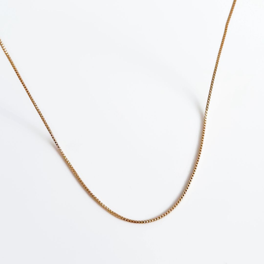 Colar veneziana banhado a ouro 18K 45cm