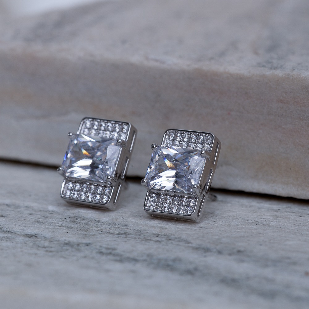 CONJUNTO BRINCO E PULSEIRA NAVETE BANHO PRATA