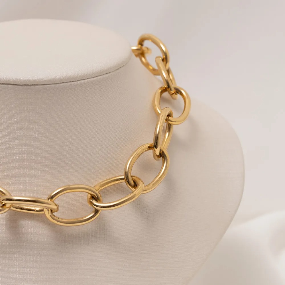 CORRENTE GROSSA BANHO OURO 18K CORRENTE GROSSA BANHO OURO 18K