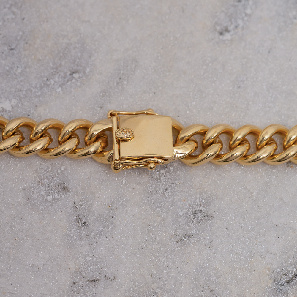 COLAR NÓ LUXO GROSSO CRAVEJADO COM ZIRCÔNIAS CRISTAIS BANHO OURO 18K