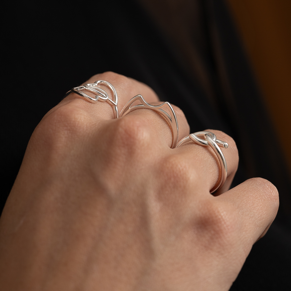 ANEL X LISO BANHO PRATA ANEL X LISO BANHO PRATA