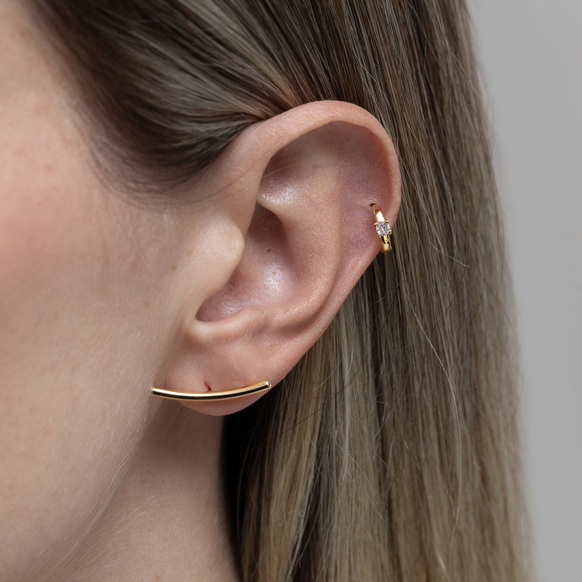 BRINCO TUBINHO M BANHO OURO 18K BRINCO TUBINHO M BANHO OURO 18K