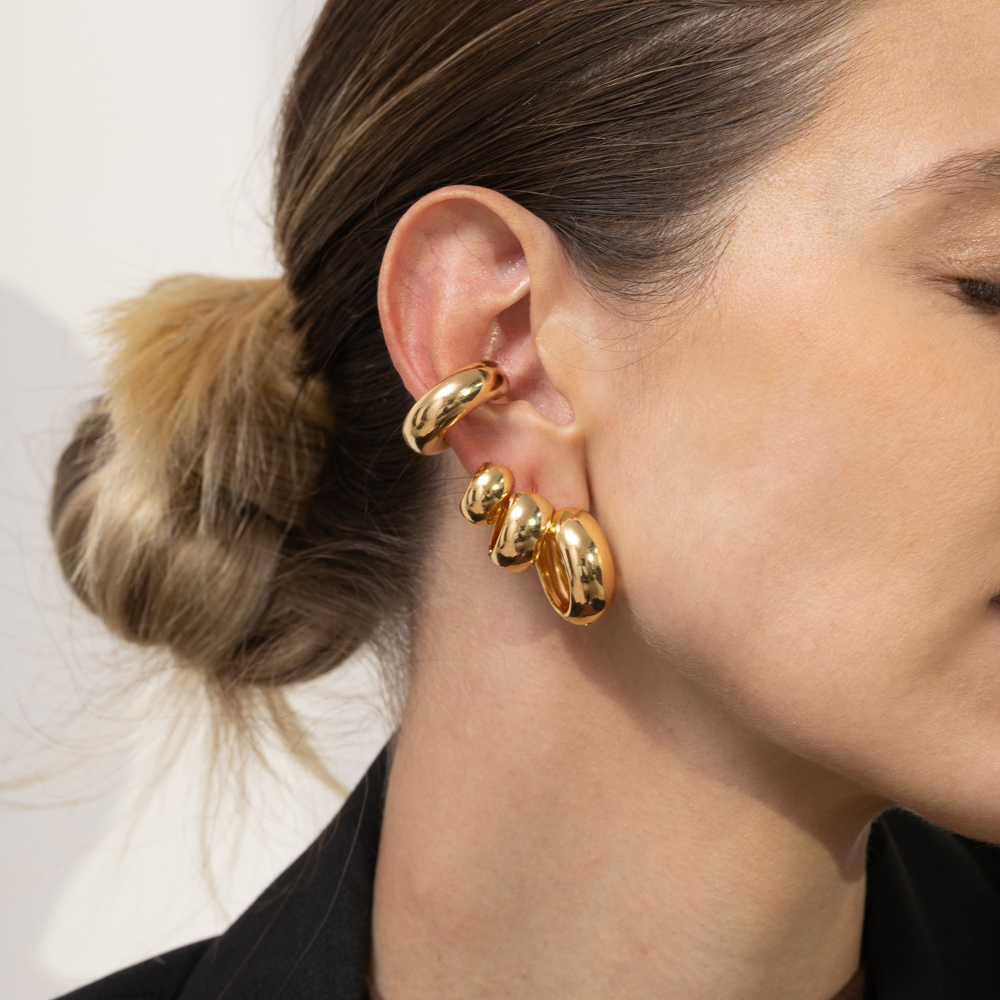 BRINCO FAKE ABAULADO BANHO PRATA