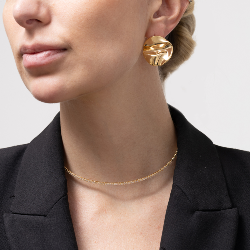 COLAR ARO RIVIERA PP BANHO OURO 18K