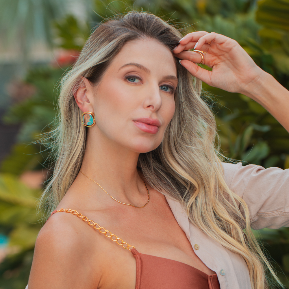 CHOKER TUBINHOS LISOS BANHO OURO 18K