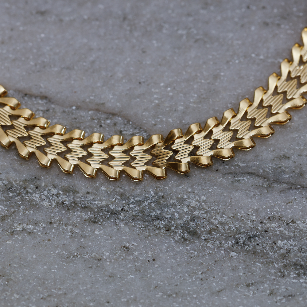 CHOKER MULHER MARAVILHA BANHO OURO 18K