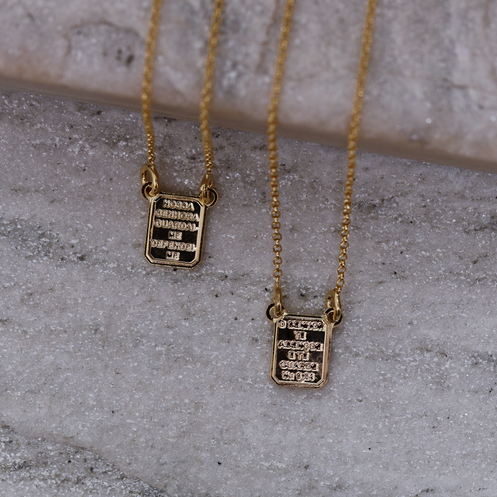 CORRENTE ESCAPULÁRIO P NOSSA SENHORA BANHO OURO 18K