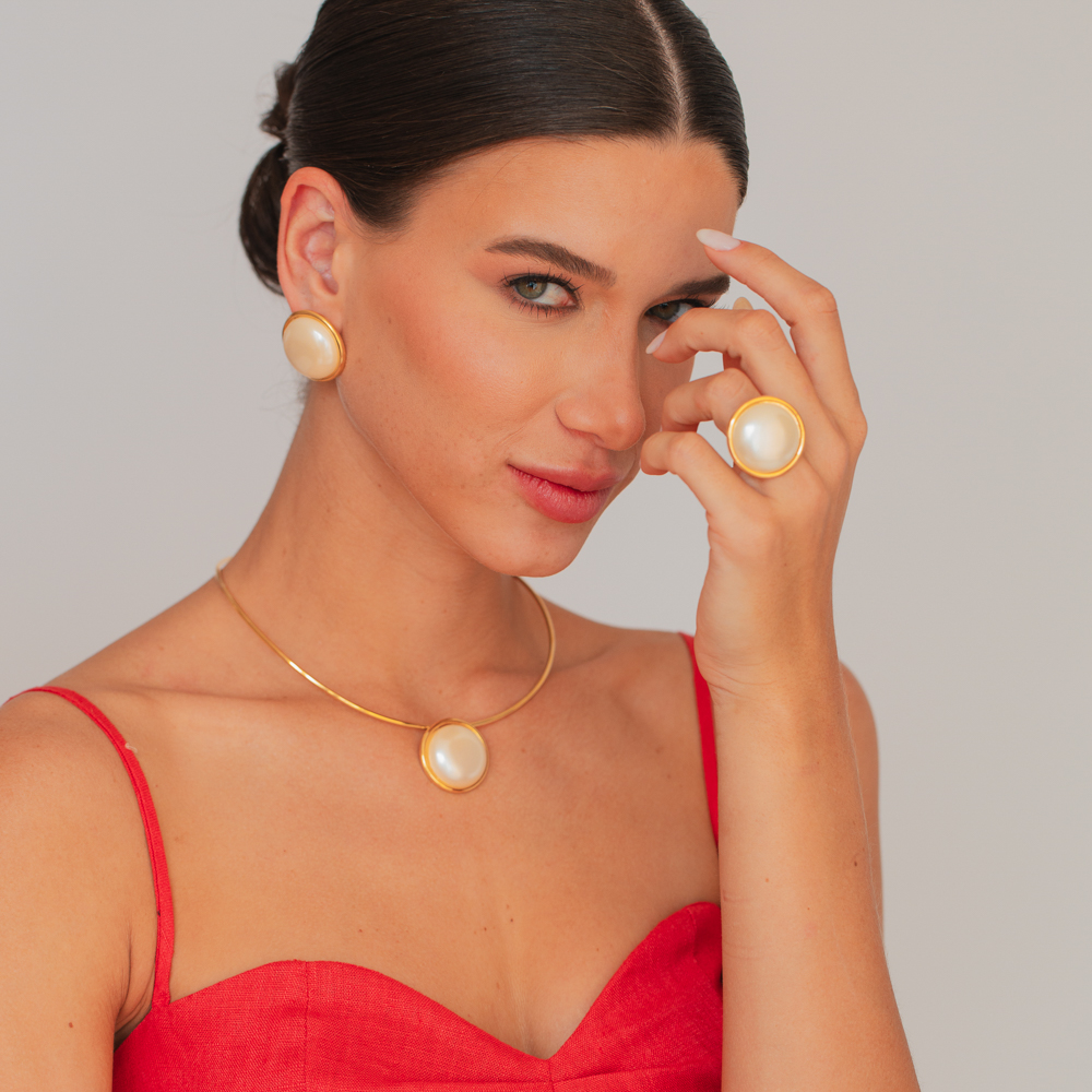 COLAR ARO CRAVINA BANHO OURO 18K
