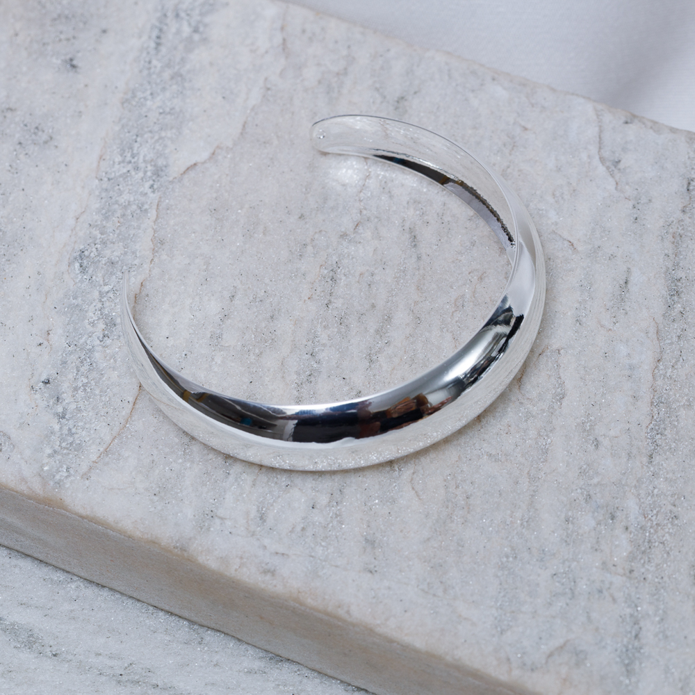 BRACELETE FLOR DE ANTÚRIO BANHO PRATA