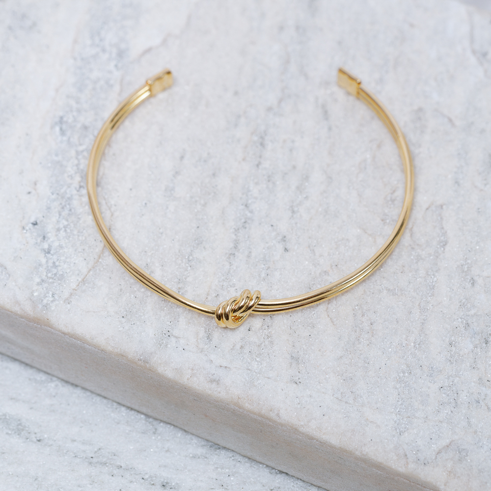 BRACELETE NÓZINHO P BANHO OURO 18K