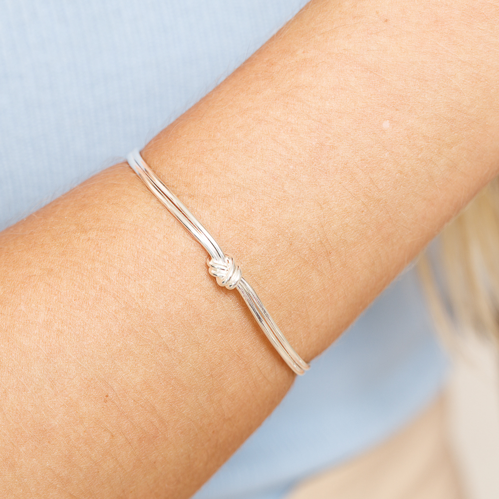 BRACELETE NÓZINHO P BANHO PRATA