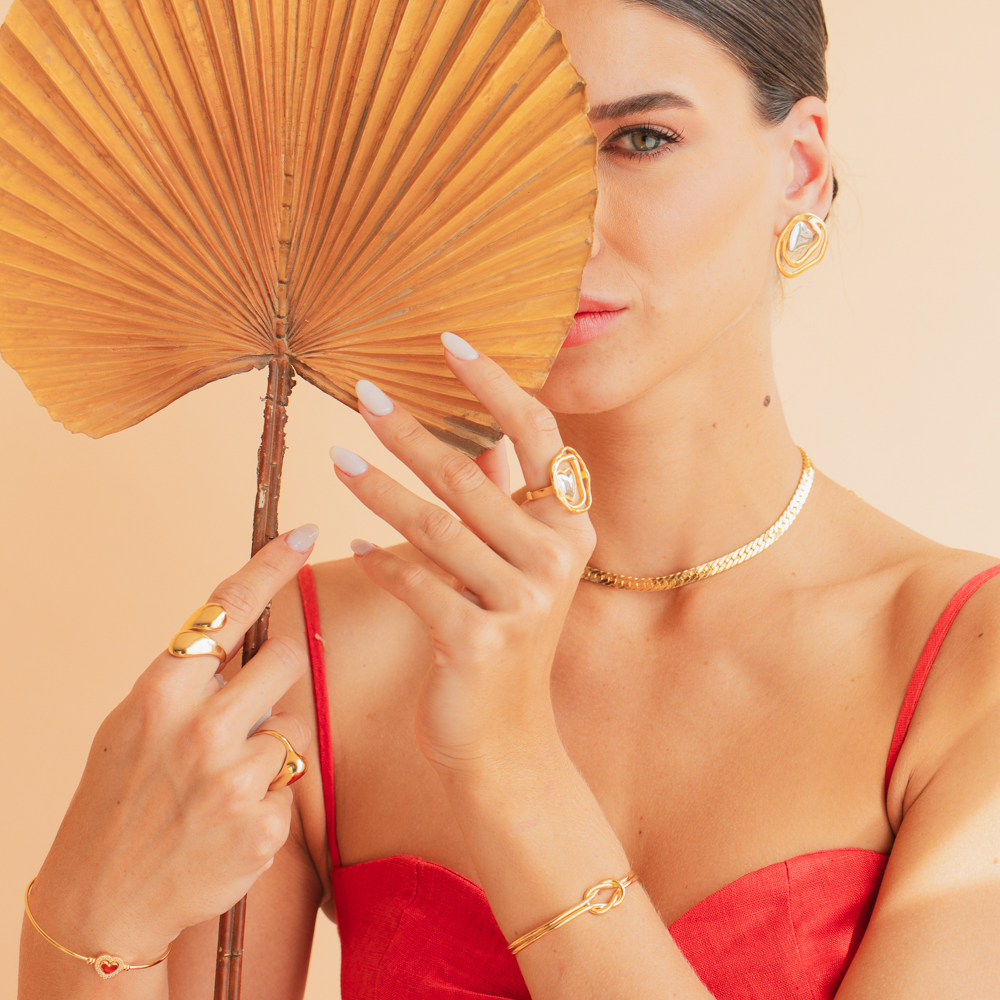 BRACELETE NÓZINHO G BANHO OURO 18K