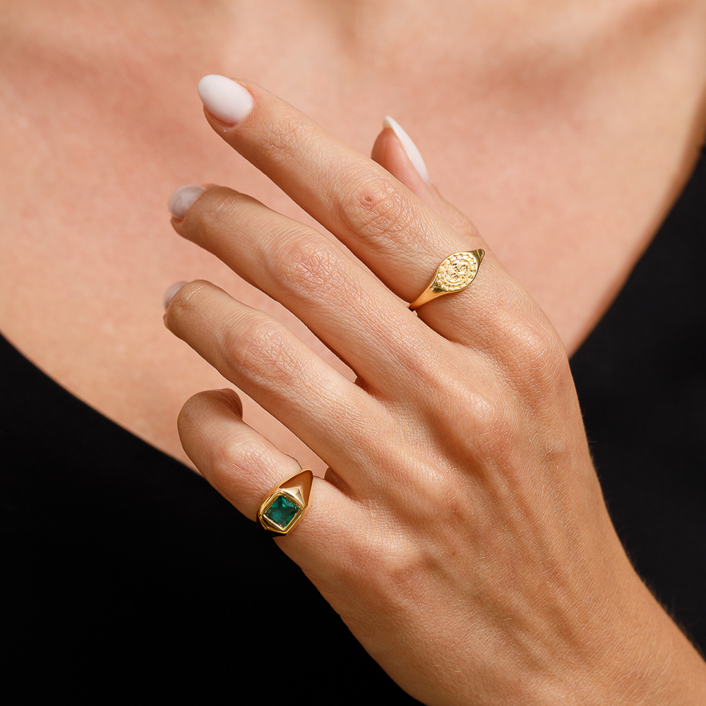 ANEL SOLARIS BANHO OURO 18K
