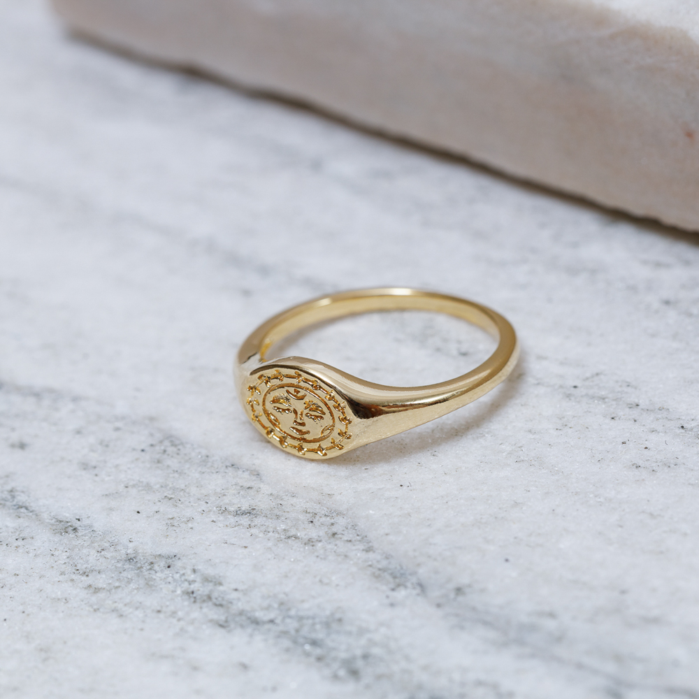 ANEL SOLARIS BANHO OURO 18K