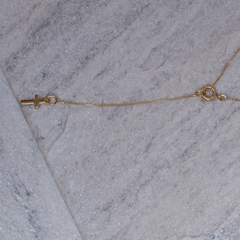 COLAR NOSSA SENHORA BANHO OURO 18K