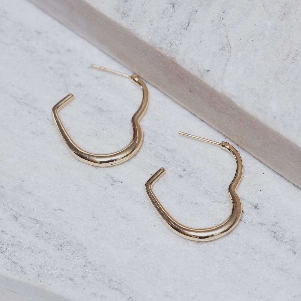 BRINCO ARGOLA ORAÇÃO ABERTA BANHO OURO 18K