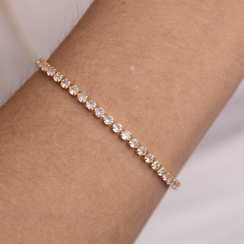 PULSEIRA RIVIERA P BANHO OURO 18K