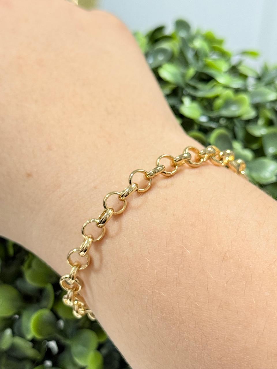 Pulseira Alinhados elo português 6.0mm