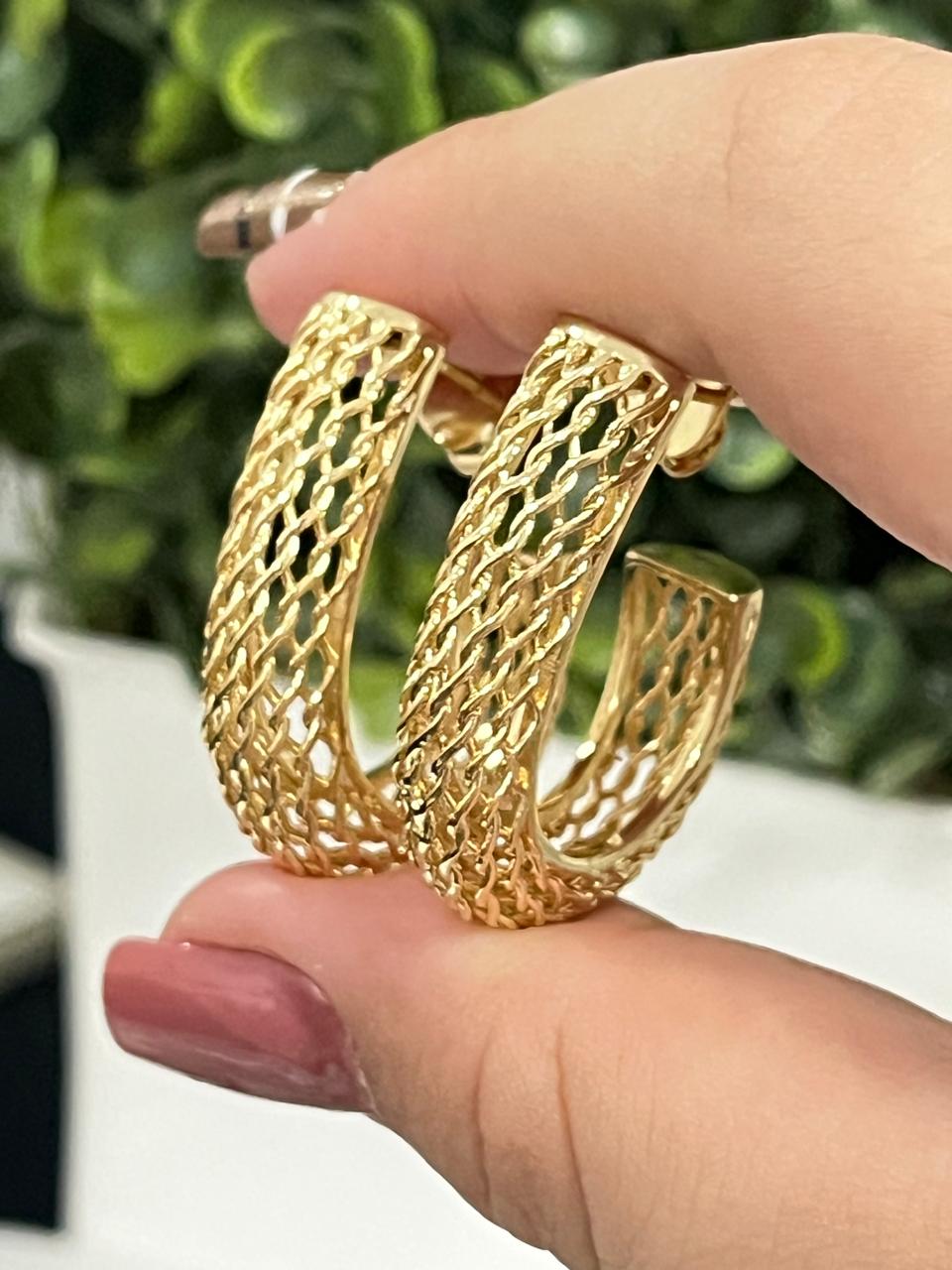 Brincos argola clássica