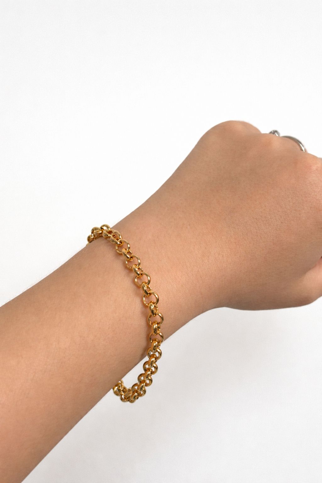 Pulseira grossa elo português