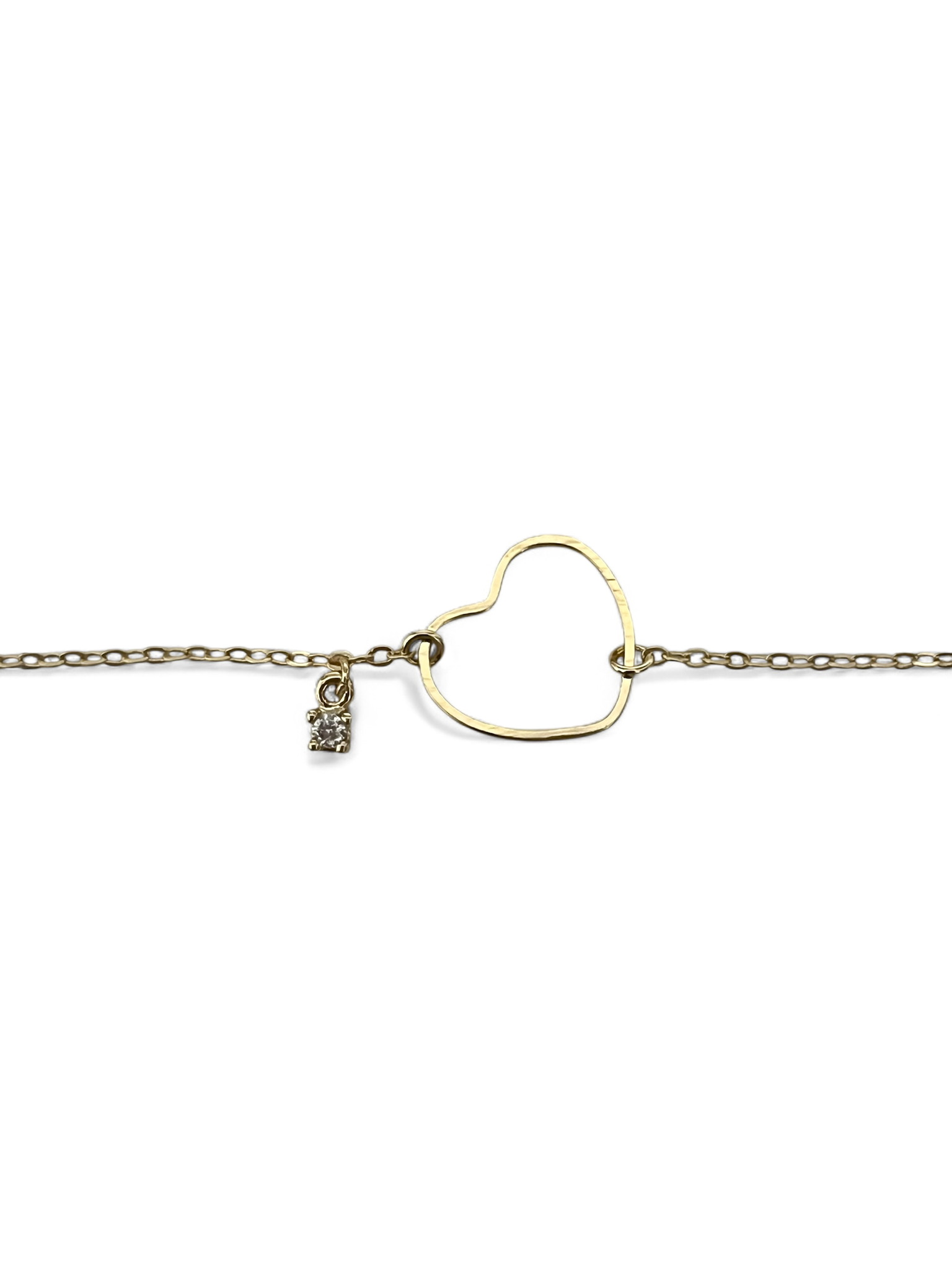 PULSEIRA CORAÇÃO VAZADO ZIRCONIA CRISTAL